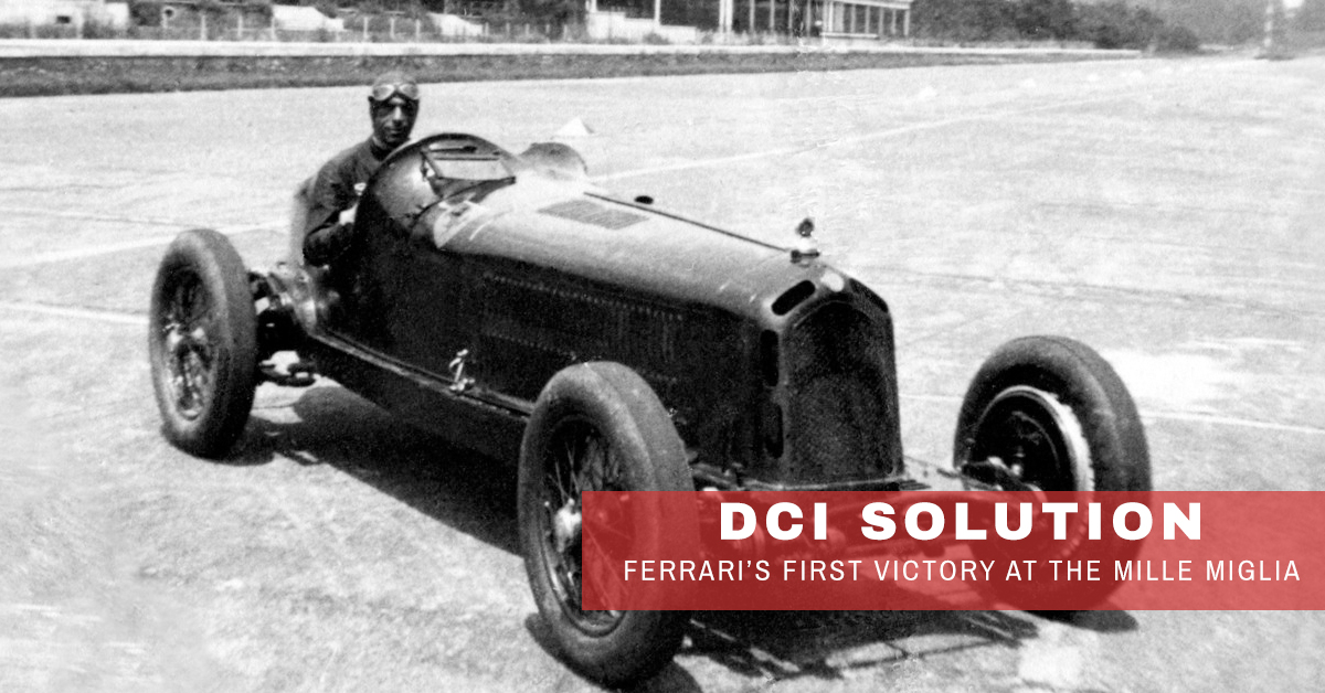 Ferrari First Victory
